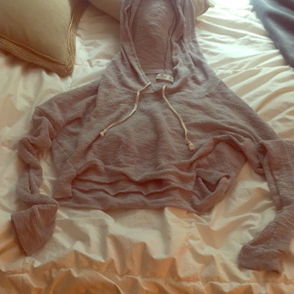 Hollister cropped hoodie